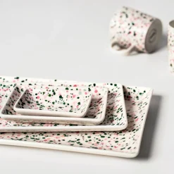 A7 tallrik 7x10cm Helle rosa-grön<IITTALA Online