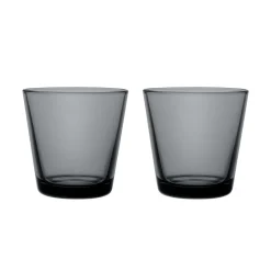 Dricksglas 21cl mörkgrå 2-pack<IITTALA New