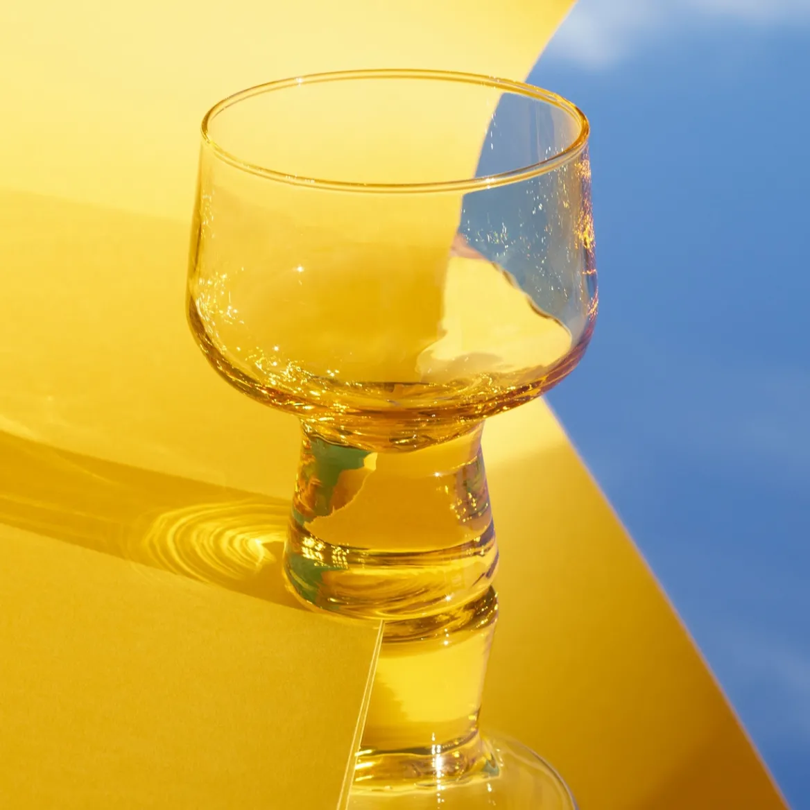 Glas på fot 29cl eldgul 2-pack<IITTALA Discount