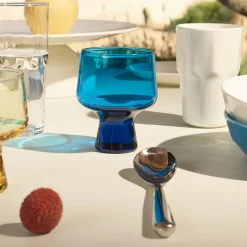Glas på fot 29cl elektrisk blå 2-pack<IITTALA Discount