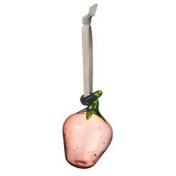 Glasjordgubbe rosa 3st<IITTALA