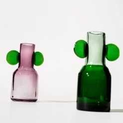 Glaskonst vas 250mm grön-ljung<IITTALA Sale