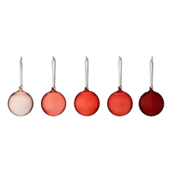Glaskula 80mm röd 5st<IITTALA Best