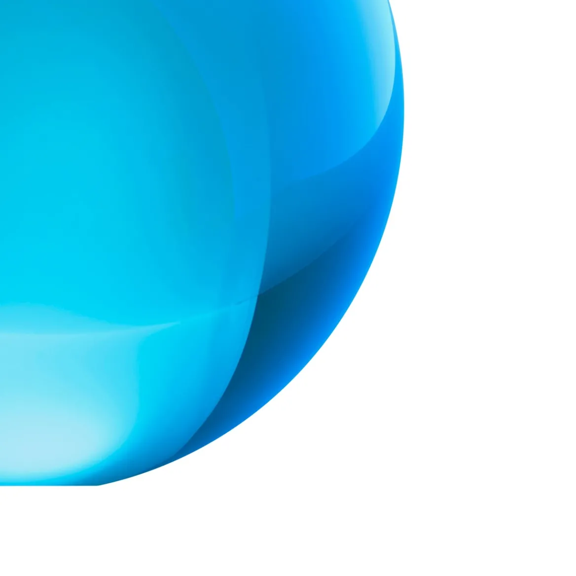 Glassfär 8cm elektrisk blå<IITTALA