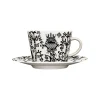 Kaffe/cappuccinokopp 0,2L & fat 15cm svart<IITTALA New