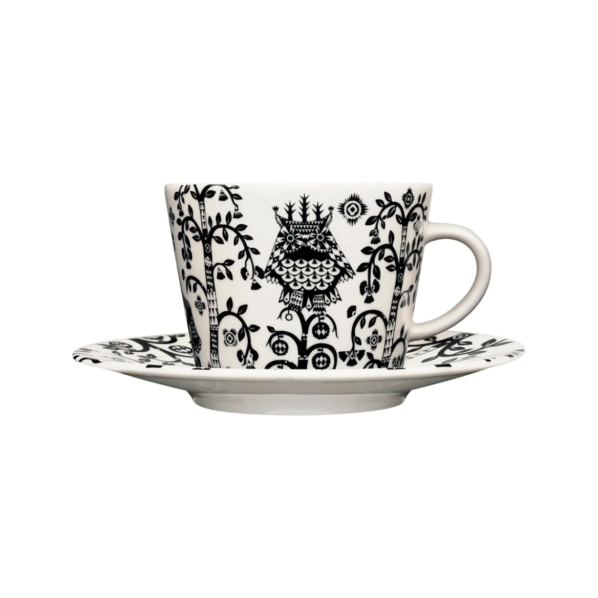 Kaffe/cappuccinokopp 0,2L & fat 15cm svart<IITTALA New