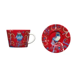 Kaffe/cappuccinokopp 0,2L & fat 15cm röd<IITTALA New