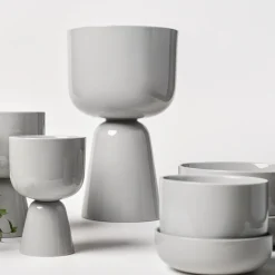 Kruka med Fat ljusgrå S<IITTALA Outlet