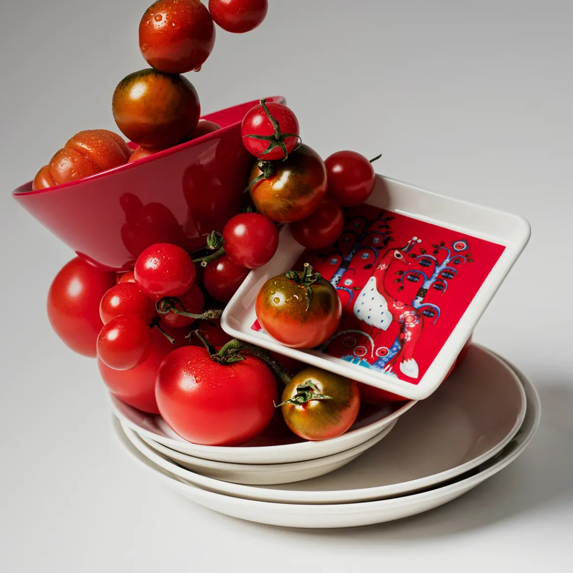Tallrik rektangulär 12x24cm röd<IITTALA Best