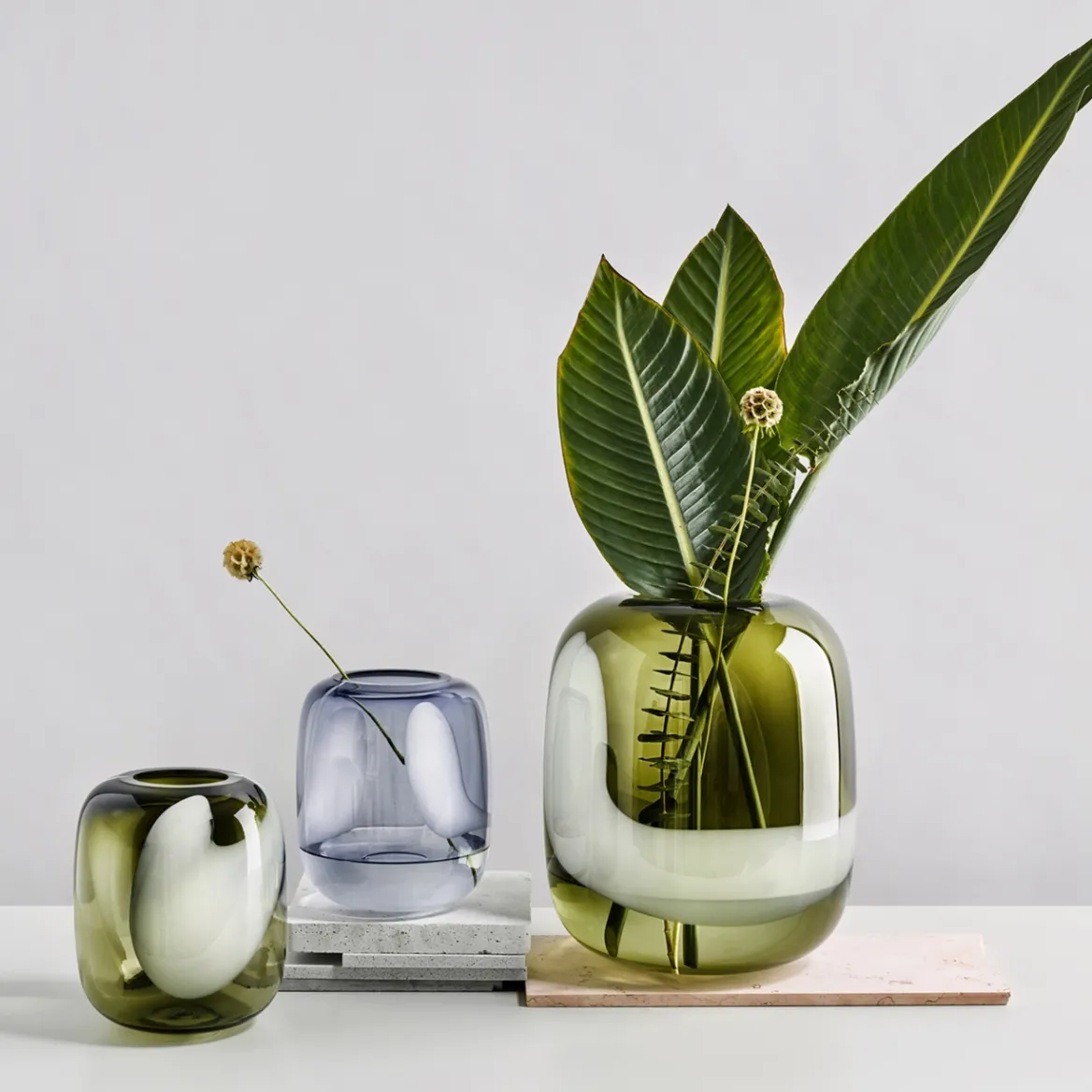 Vas 320mm moss grön<IITTALA