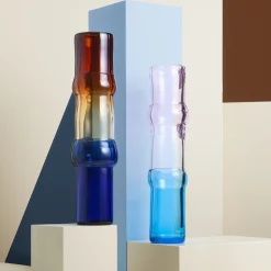 Vas 90x450mm blek rosa-klar-himmelblå<IITTALA Hot